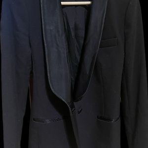 Micheal Kors Tuxedo Collar Black Blazer Size 2